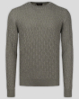 ЗЕЛЕН ПУЛОВЕР С ПЛЕТКА ОСМОРКА ОТ 100%  ЕКСТРАФИНА ВЪЛНА МЕРИНО  thumbnail