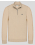 БЕЖОВ ПУЛОВЕР ТИП ПОЛУПОЛО С КЪС ЦИП И БРОДЕРИЯ ЛОГО