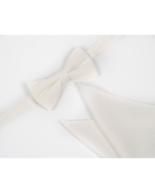 'BOW TIE AND POCKET SQUARE TECHNICAL TEXTILE