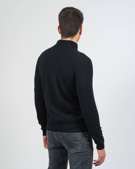 ЧЕРНА ЖИЛЕТКА ОТ 100% ЕКСТРАФИНА ВЪЛНА МЕРИНО "ZEGNA BARUFFA" - 10