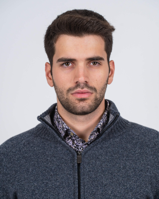 ТЪМНОСИВА МЕЛАНЖИРАНА ЖИЛЕТКА С РЕГЛАН РЪКАВ И ДВОЙНОДЕЛИМ ЦИП - 4