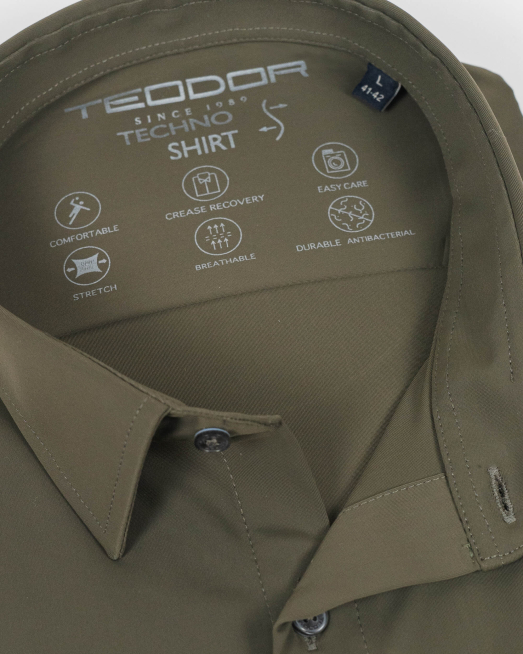 SHIRT SLIM FIT TECHNICAL TEXTILE - 7