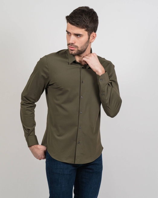 SHIRT SLIM FIT TECHNICAL TEXTILE - 3