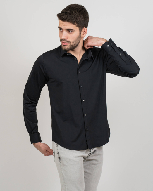 SHIRT SLIM FIT TECHNICAL TEXTILE - 3