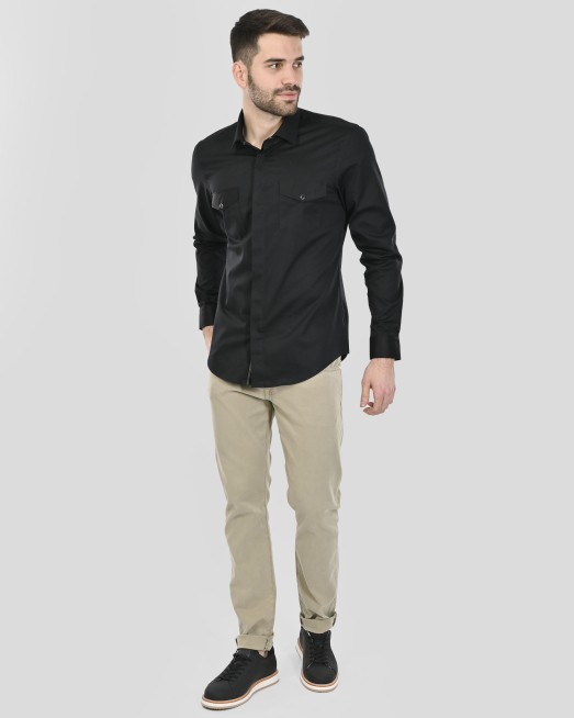 SHIRT SLIM FIT COTTON - 2