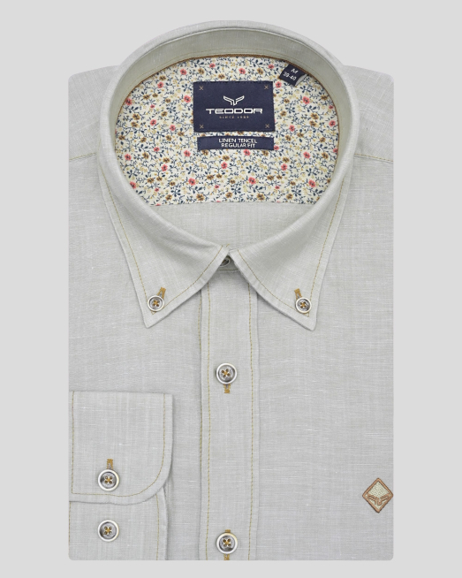 'SHIRT REGULAR FIT LINEN