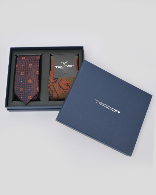 'TIE AND POCKET SQUARE TECHNICAL TEXTILE