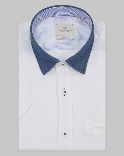 'SHIRT REGULAR FIT LINEN