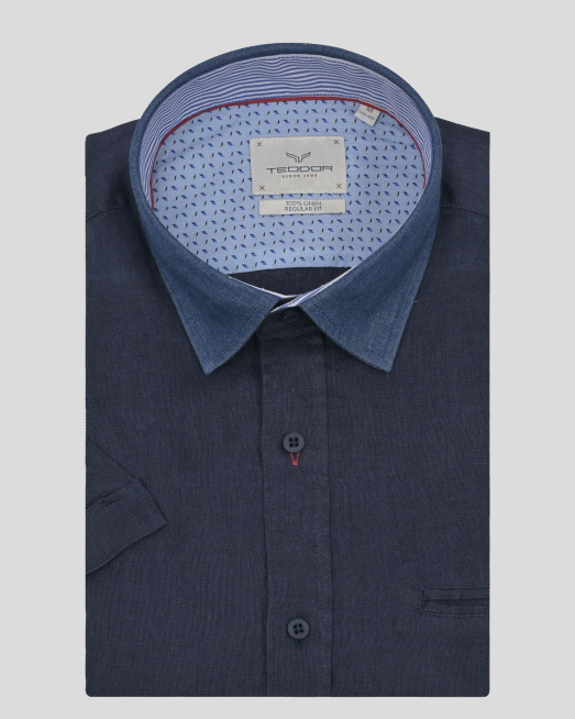 'SHIRT REGULAR FIT LINEN