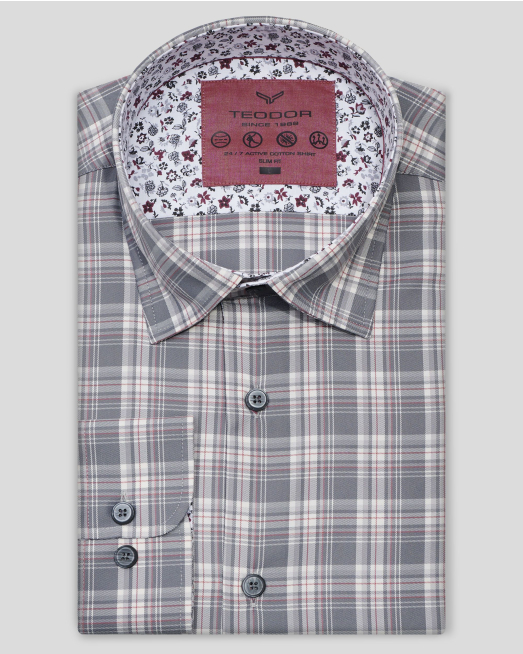 'SHIRT SLIM FIT TECHNICAL TEXTILE