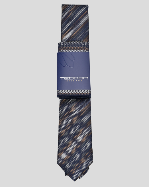 'TIE AND POCKET SQUARE TECHNICAL TEXTILE