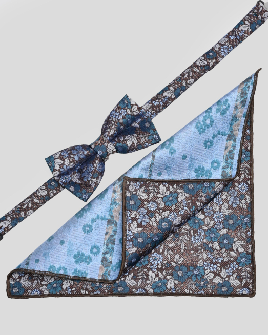 'BOW TIE AND POCKET SQUARE TECHNICAL TEXTILE