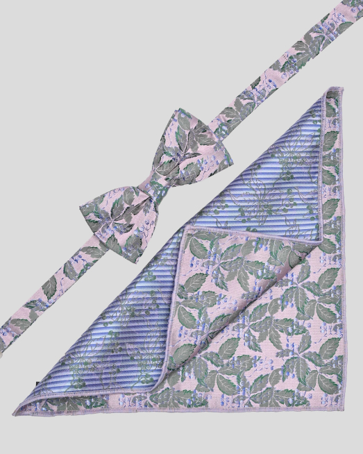 'BOW TIE AND POCKET SQUARE TECHNICAL TEXTILE
