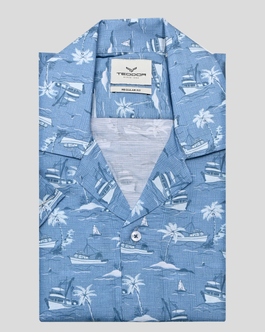 'SHIRT REGULAR FIT TENCEL