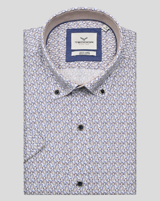 'SHIRT REGULAR FIT LINEN