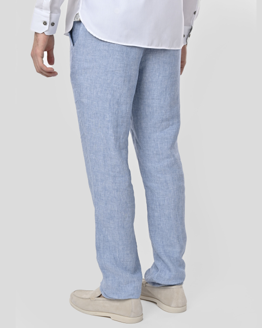 TROUSERS REGULAR FIT LINEN - 7
