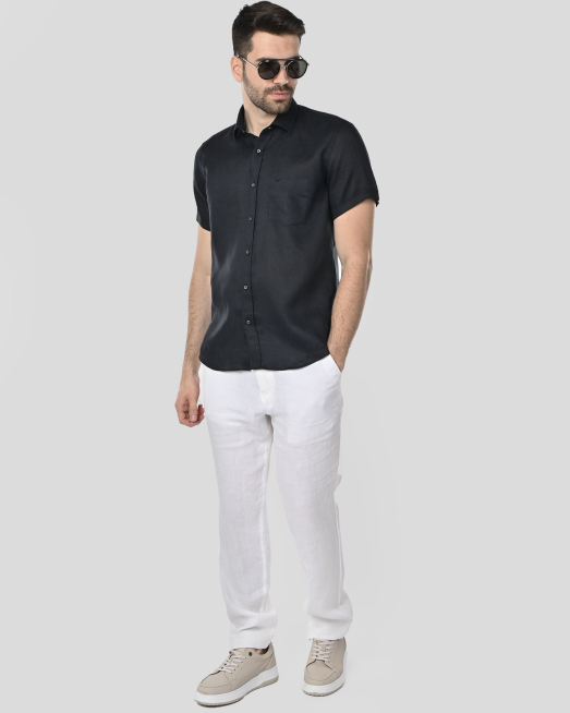 SHIRT REGULAR FIT LINEN - 2