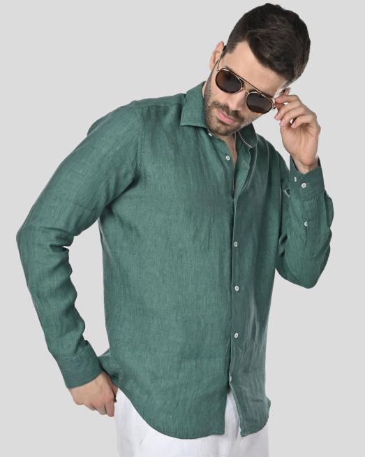 SHIRT REGULAR FIT LINEN - 3