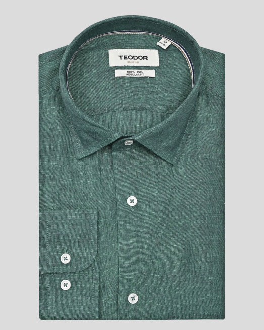 'SHIRT REGULAR FIT LINEN