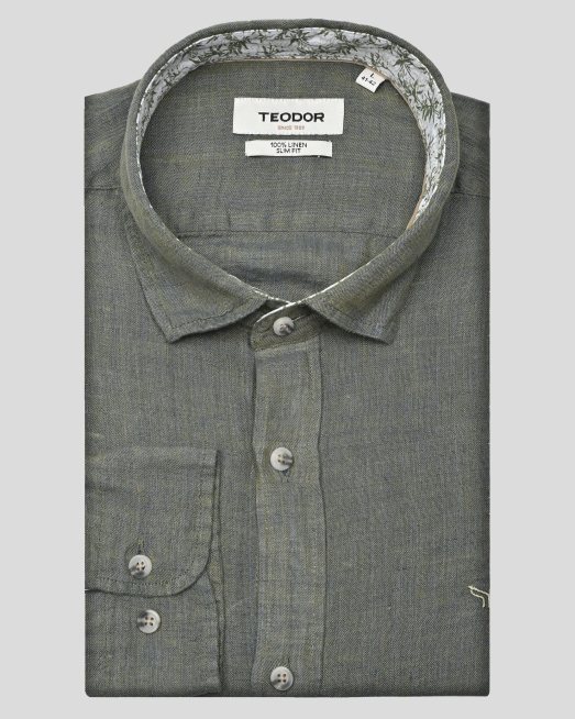 'SHIRT SLIM FIT LINEN