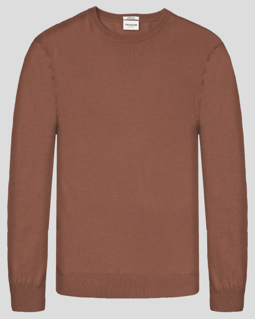 'ПУЛОВЕР ОТ 100% ЕКСТРА ФИНА ВЪЛНА МЕРИНО В ЦВЯТ КЕРЕМИДА