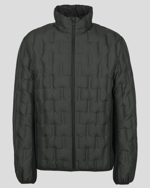 'ТЪМНО ЗЕЛЕНО ОЛЕКОТЕНО ЯКЕ С ПЪЛНЕЖ ОТ ЕСТЕСТВЕН ПУХ И ЛОГО