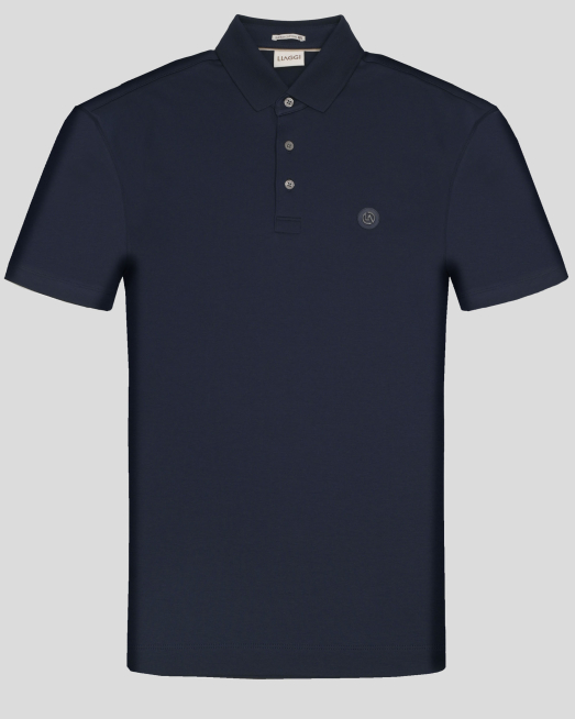 'ТЕНИСКА ОТ ВИСОКОКАЧЕСТВЕН ПАМУК SUPIMA В ТЪМНОСИН ЦВЯТ