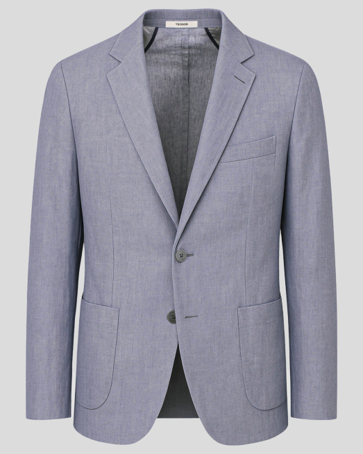 'BLAZER REGULAR FIT LINEN