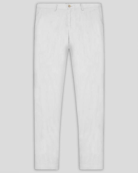 'TROUSERS SLIM FIT LINEN