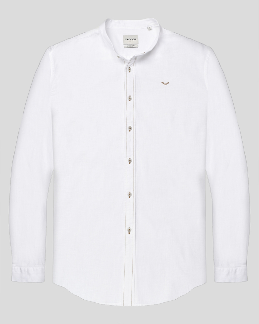 'SHIRT SLIM FIT LINEN AND COTTON