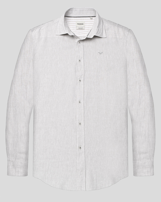 'SHIRT REGULAR FIT LINEN AND COTTON