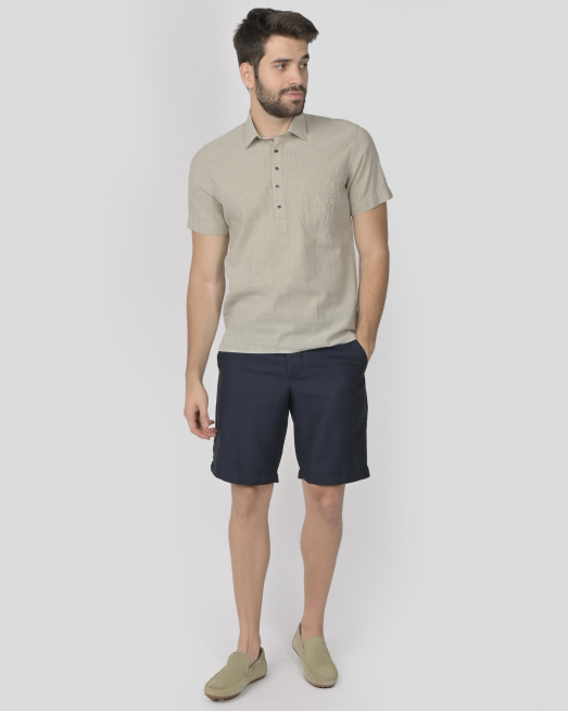 SHIRT REGULAR FIT LINEN AND COTTON - 2