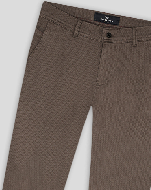 TROUSERS REGULAR FIT COTTON - 4