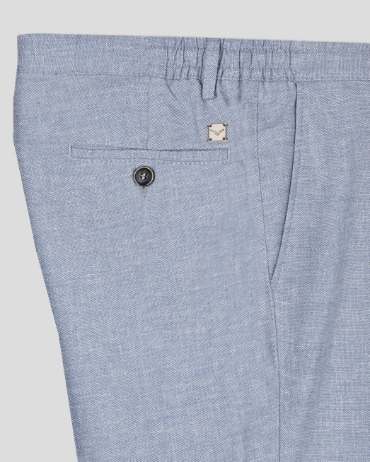 TROUSERS REGULAR FIT LINEN AND COTTON - 6