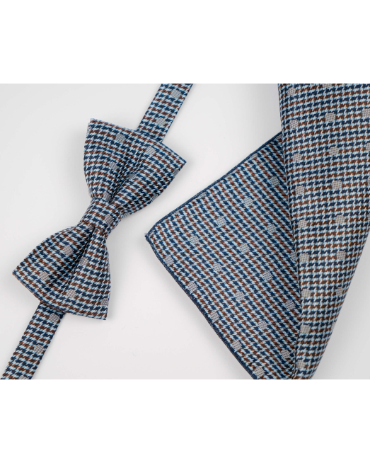 'BOW TIE AND POCKET SQUARE TECHNICAL TEXTILE