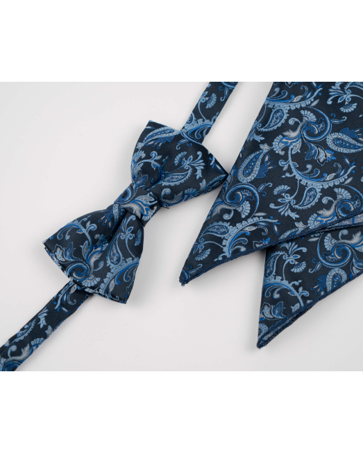 'BOW TIE AND POCKET SQUARE TECHNICAL TEXTILE