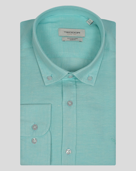 'SHIRT SLIM FIT LINEN