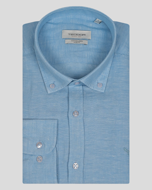 'SHIRT SLIM FIT LINEN