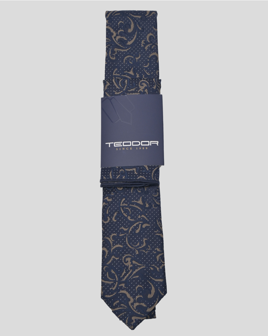 TIE AND POCKET SQUARE TECHNICAL TEXTILE