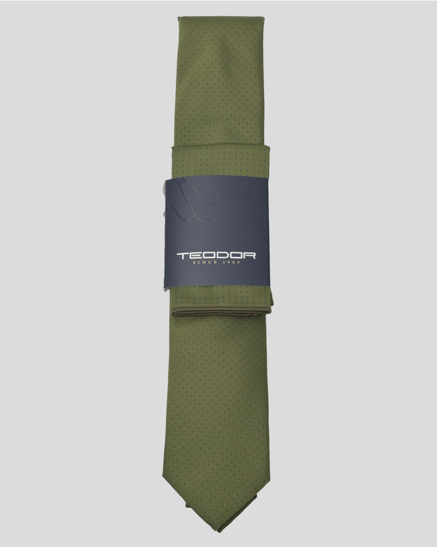 TIE AND POCKET SQUARE TECHNICAL TEXTILE