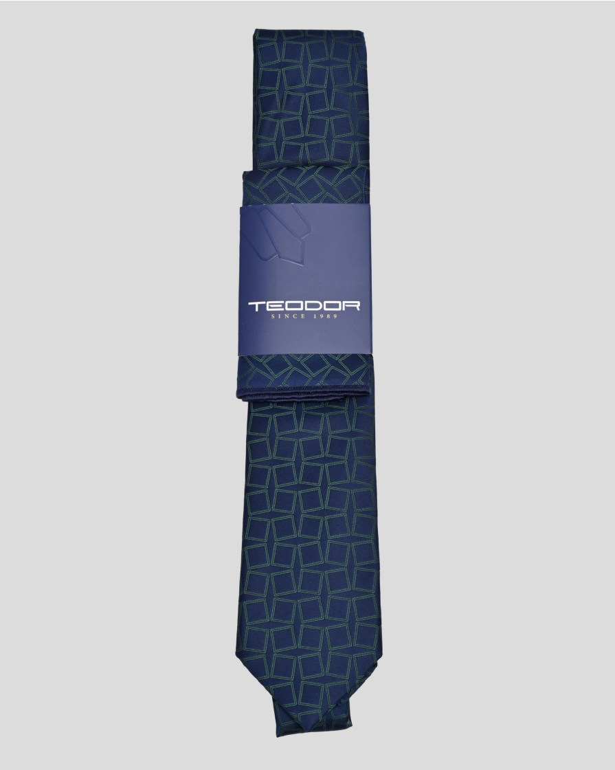 TIE AND POCKET SQUARE TECHNICAL TEXTILE
