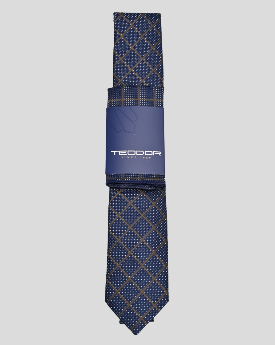 TIE AND POCKET SQUARE TECHNICAL TEXTILE