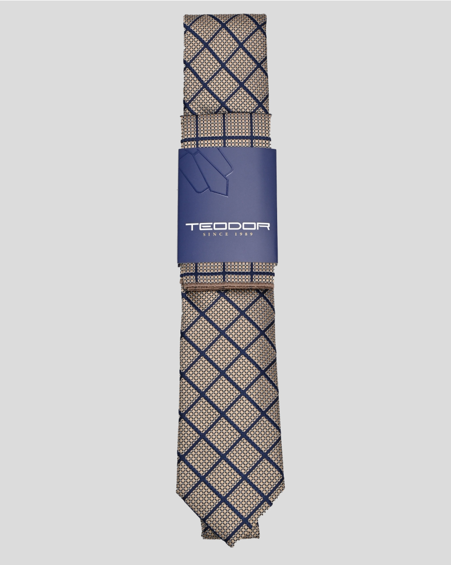 TIE AND POCKET SQUARE TECHNICAL TEXTILE