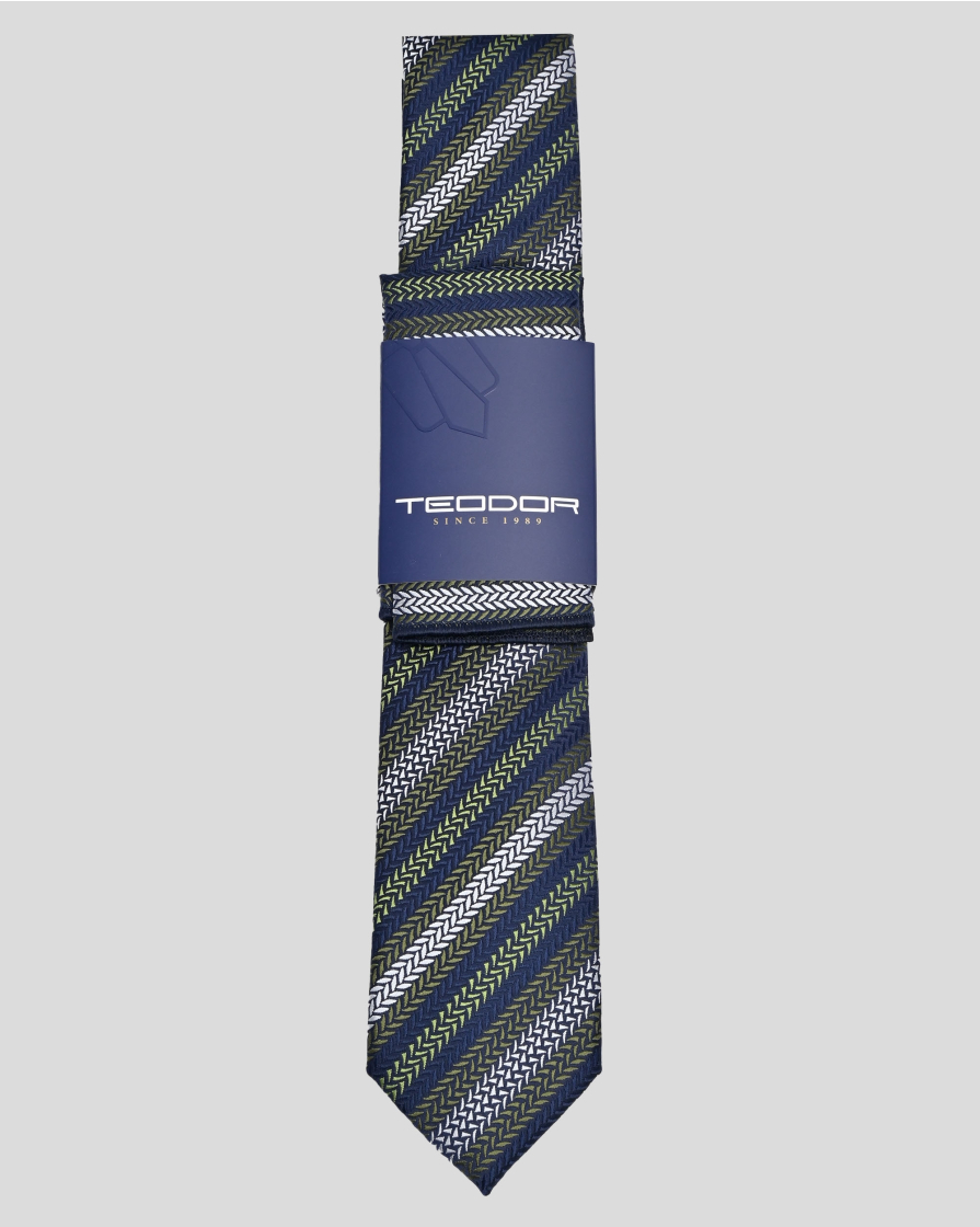 TIE AND POCKET SQUARE TECHNICAL TEXTILE