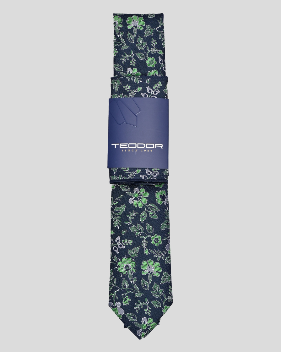 TIE AND POCKET SQUARE TECHNICAL TEXTILE