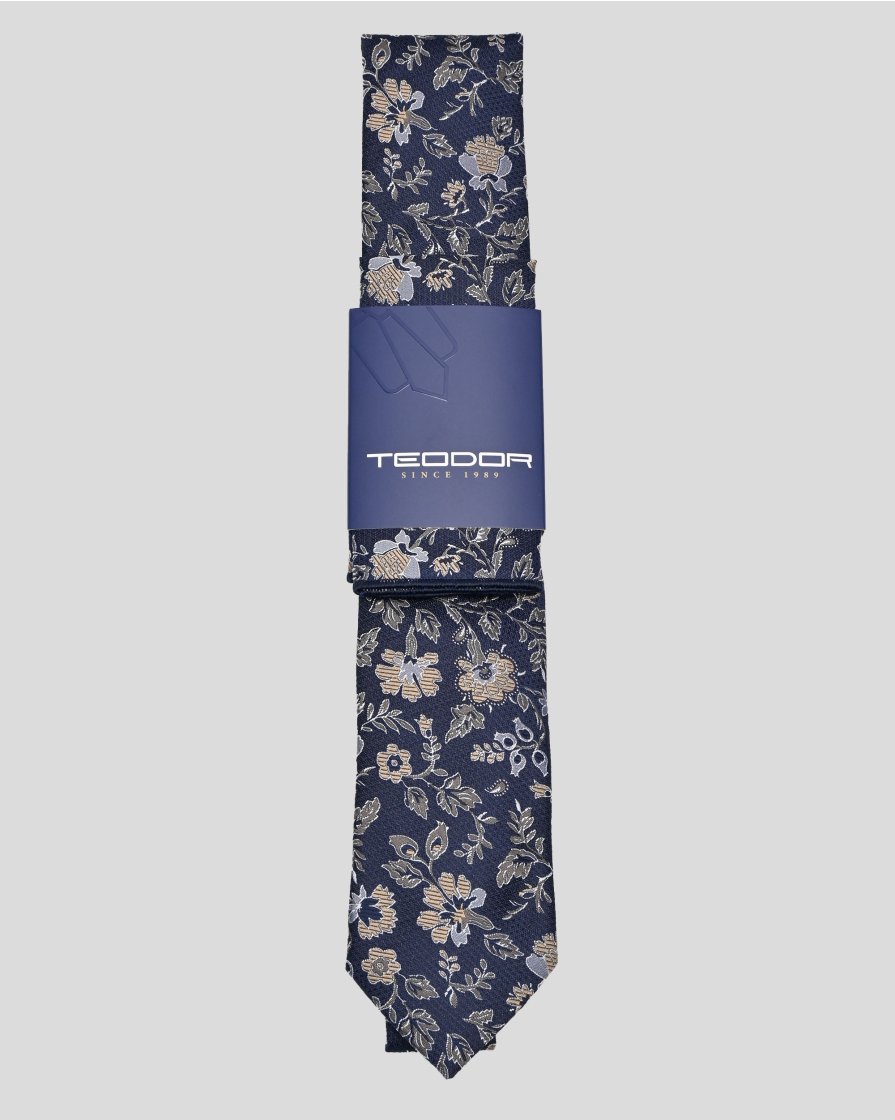 TIE AND POCKET SQUARE TECHNICAL TEXTILE