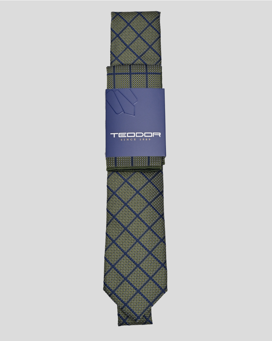 TIE AND POCKET SQUARE TECHNICAL TEXTILE