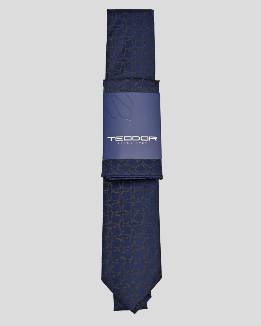 TIE AND POCKET SQUARE TECHNICAL TEXTILE