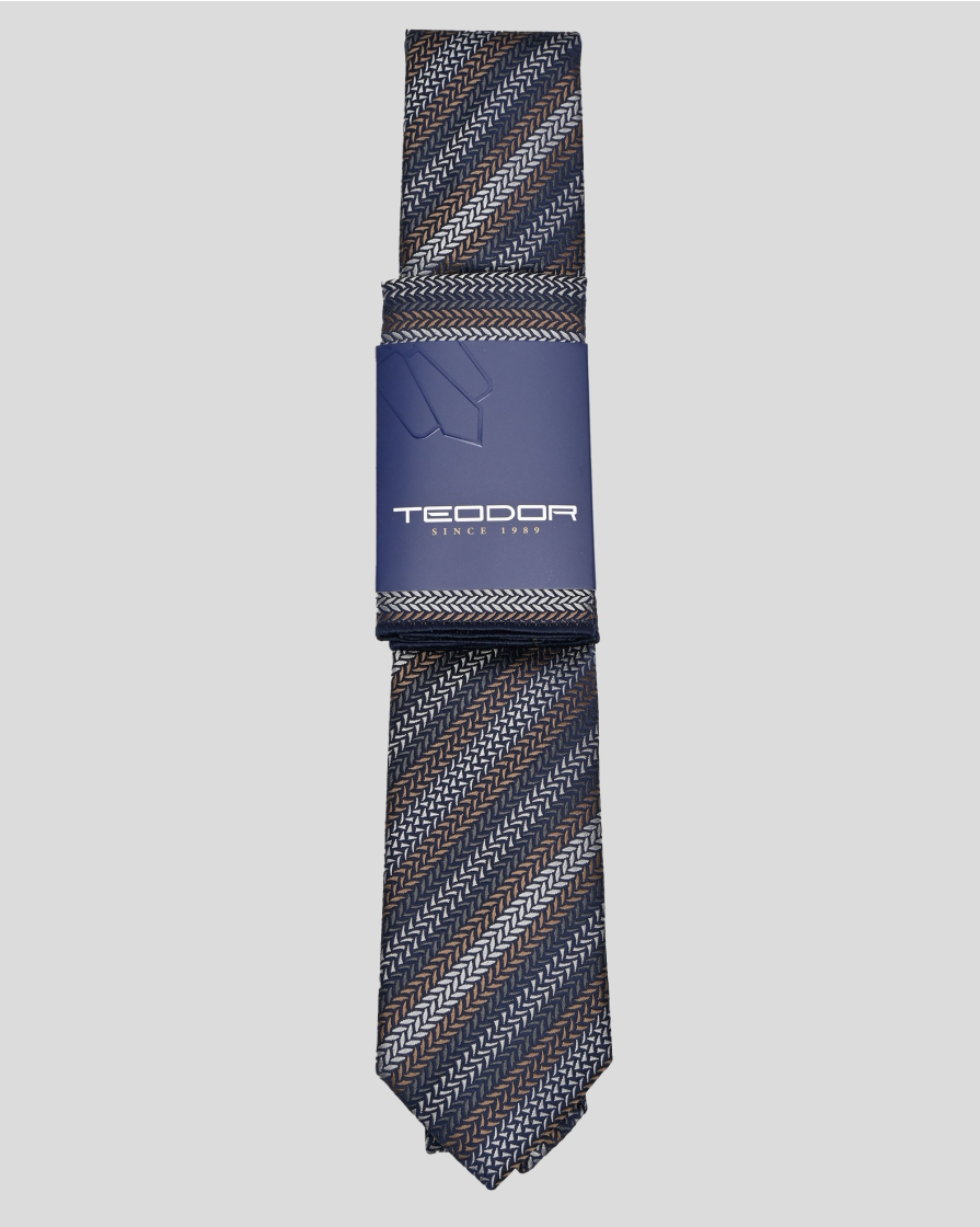 TIE AND POCKET SQUARE TECHNICAL TEXTILE
