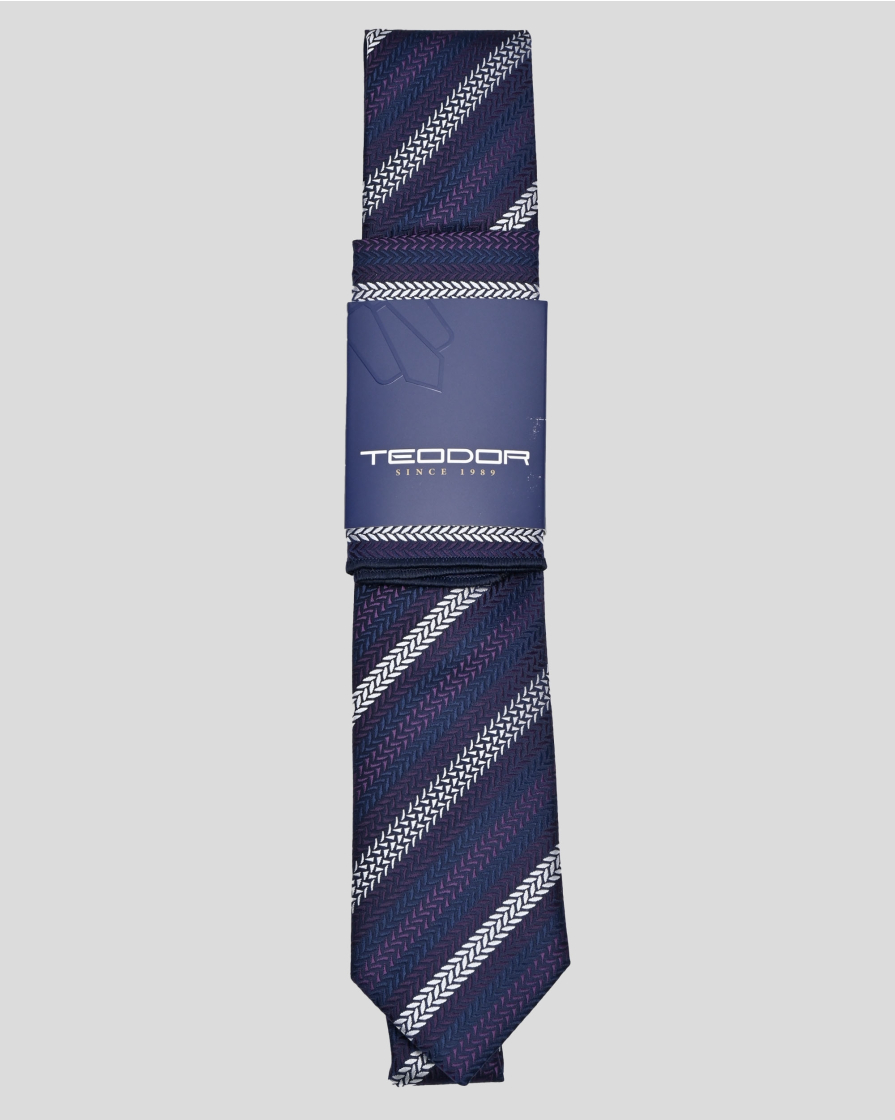 TIE AND POCKET SQUARE TECHNICAL TEXTILE
